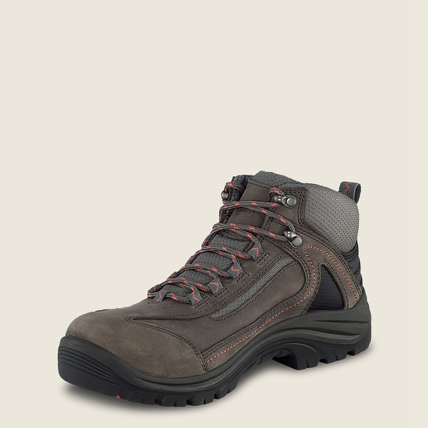 Red Wing Hiking Boots Womens Dark Grey - Trades - 5-inch Waterproof Safety Toe - 5189326-LX